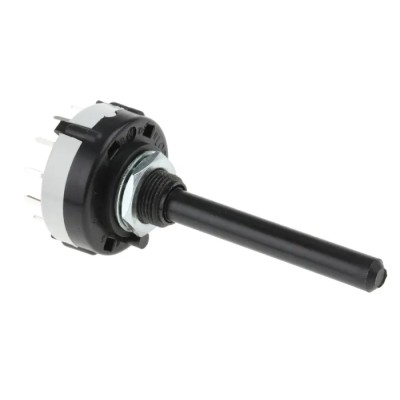 Lorlin 4 Position 3PST Rotary Switch 150mA, Polyamide Housing, PCB Mount, Solder Terminals CK1051