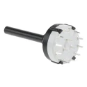 Lorlin 4 Position 3PST Rotary Switch 150mA, Polyamide Housing, PCB Mount, Solder Terminals CK1051
