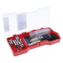 Recoil 10 Piece Thread Repair Kit with HSS Tap, Drills, Tang Break Tools, Stainless Steel Inserts 38142