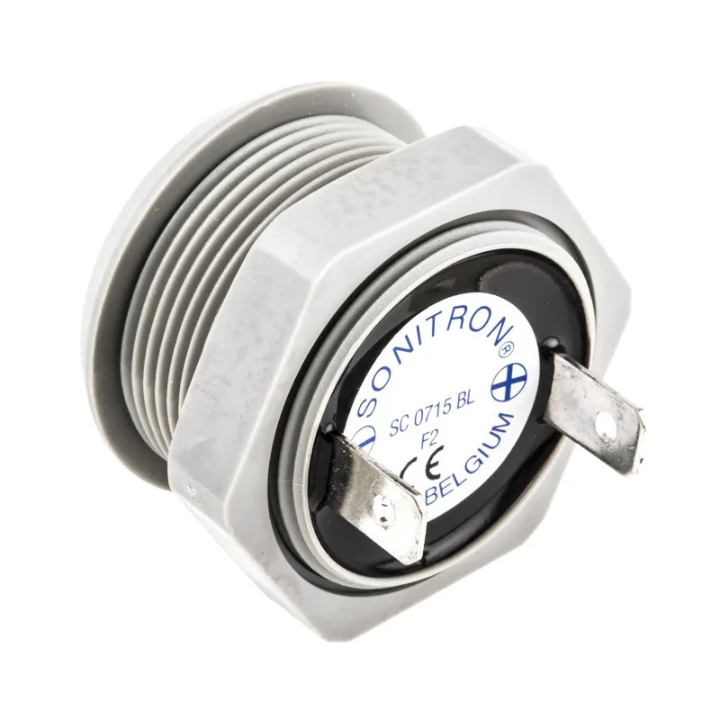 Sonitron 98 dB Through Hole Continuous Internal 26 mm Buzzer 0.7 V dc Min 15V dc Max SC0715BL F2