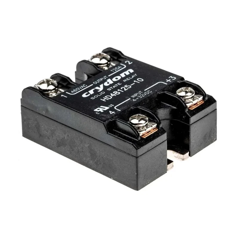 Crydom HD Series Solid State Relay Panel Mount 125A Load 530V AC Load 32V Control HD48125-10