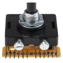 Lorlin 2 Position 4PST Rotary Switch 500mA 250V AC/DC PCB Mount Solder Terminals PT6596