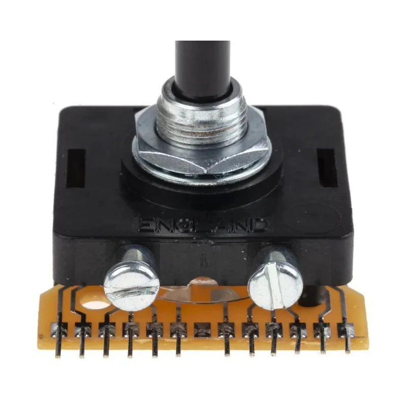 Lorlin 2 Position 4PST Rotary Switch 500mA 250V AC/DC PCB Mount Solder Terminals PT6596