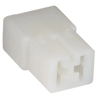 TE Connectivity AMP FASTIN-FASTON 2 Way Polyamide 66 Crimp Terminal Housing 6.35 mm Tab Size 180923-0