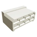 TE Connectivity Positive Lock Mark I 8 Way Nylon Crimp Terminal Housing 6.35 mm Tab Size 163007-0