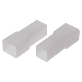 TE Connectivity AMP FASTIN-FASTON 1 Way Polyamide 66 Crimp Terminal Housing 6.35 mm Tab Size 180916-0