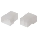 TE Connectivity AMP FASTIN-FASTON 4 Way Polyamide 66 Crimp Terminal Housing, Natural 180901-0
