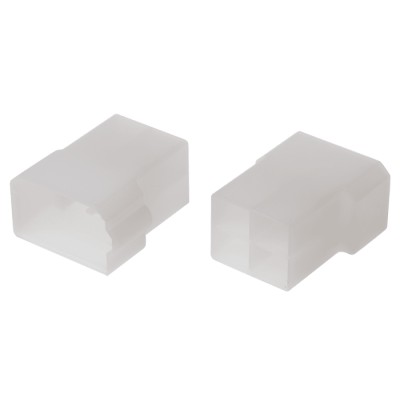 TE Connectivity AMP FASTIN-FASTON 4 Way Polyamide 66 Crimp Terminal Housing, Natural 180901-0