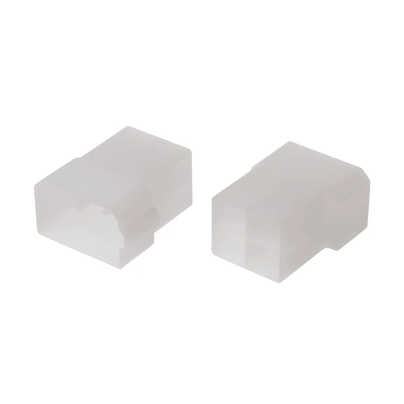 TE Connectivity AMP FASTIN-FASTON 4 Way Polyamide 66 Crimp Terminal Housing, Natural 180901-0