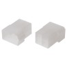 TE Connectivity AMP FASTIN-FASTON 4 Way Polyamide 66 Crimp Terminal Housing, Natural 180901-0
