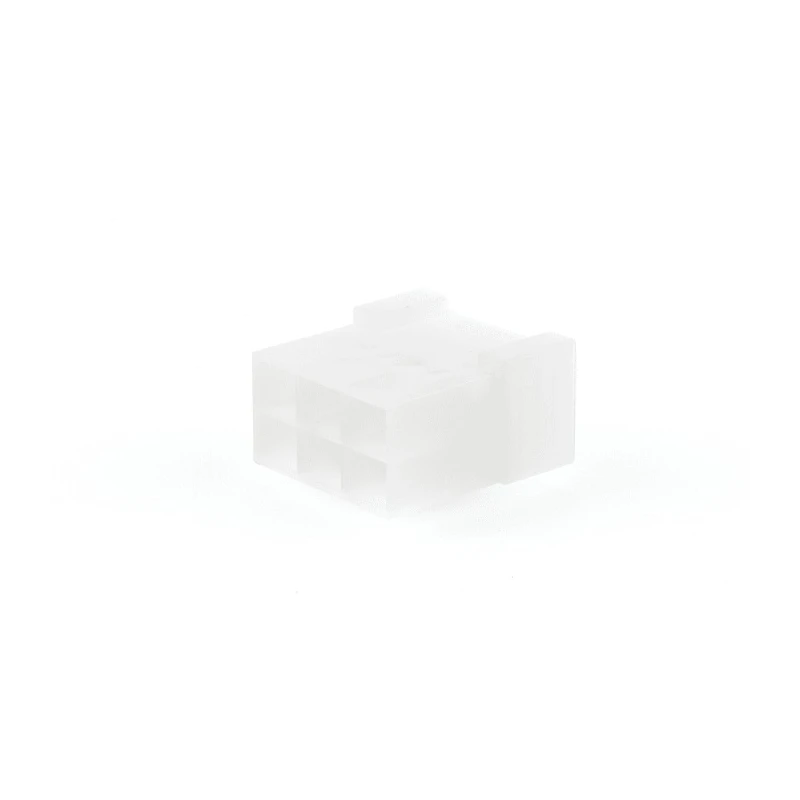 TE Connectivity AMP FASTIN-FASTON 6 Way Polyamide 66 Crimp Terminal Housing 6.35 mm Tab Size Natural 180906-0