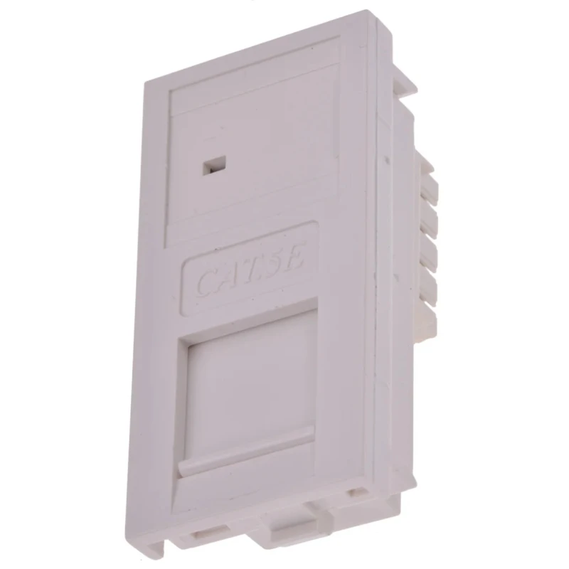RS PRO RJ Socket Module Panel Cat5e LAN UTP Shield Straight 1 Way RJ45 369-4765