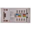 RS PRO RJ Socket Module Panel Cat5e LAN UTP Shield Straight 1 Way RJ45 369-4765