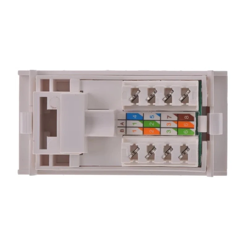 RS PRO RJ Socket Module Panel Cat5e LAN UTP Shield Straight 1 Way RJ45 369-4765
