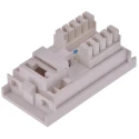 RS PRO RJ Socket Module Panel Cat5e LAN UTP Shield Straight 1 Way RJ45 369-4765