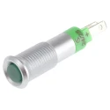 Signal Construct Green Recessed Panel Mount LED Indicator 24V 10mA Solder Tab Termination SMFP08214