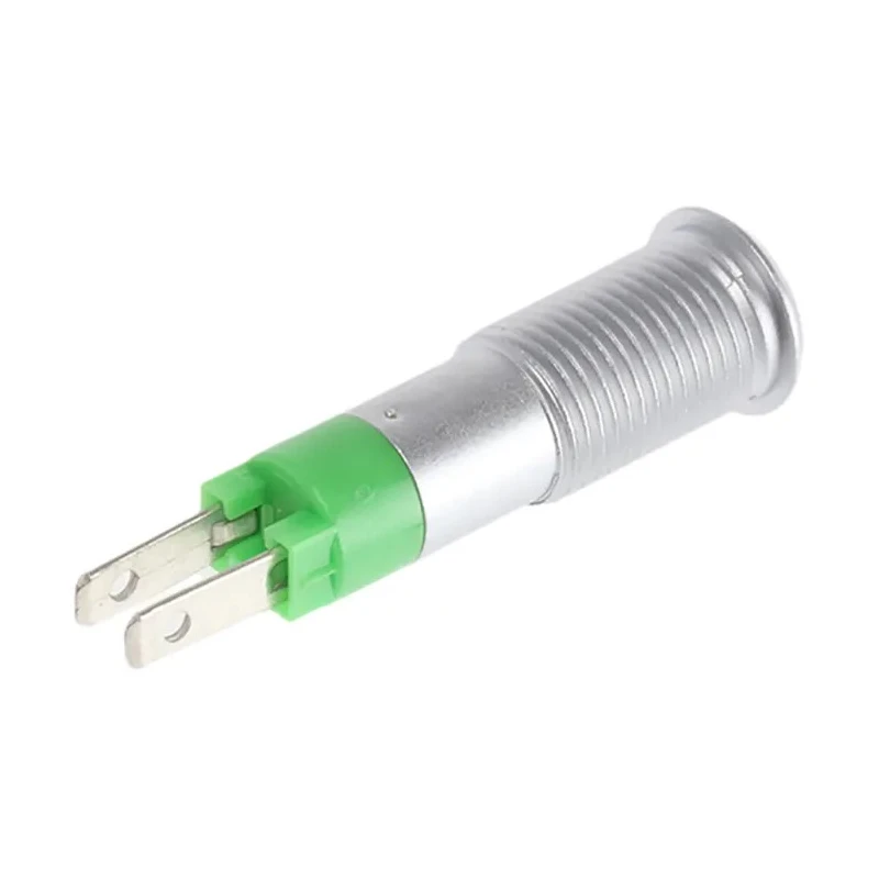Signal Construct Green Recessed Panel Mount LED Indicator 24V 10mA Solder Tab Termination SMFP08214