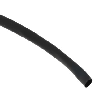 RS PRO Heat Shrink Tubing Black 4.8 mm Sleeve Diameter x 20m Length 2:1 Shrink Ratio 666-880