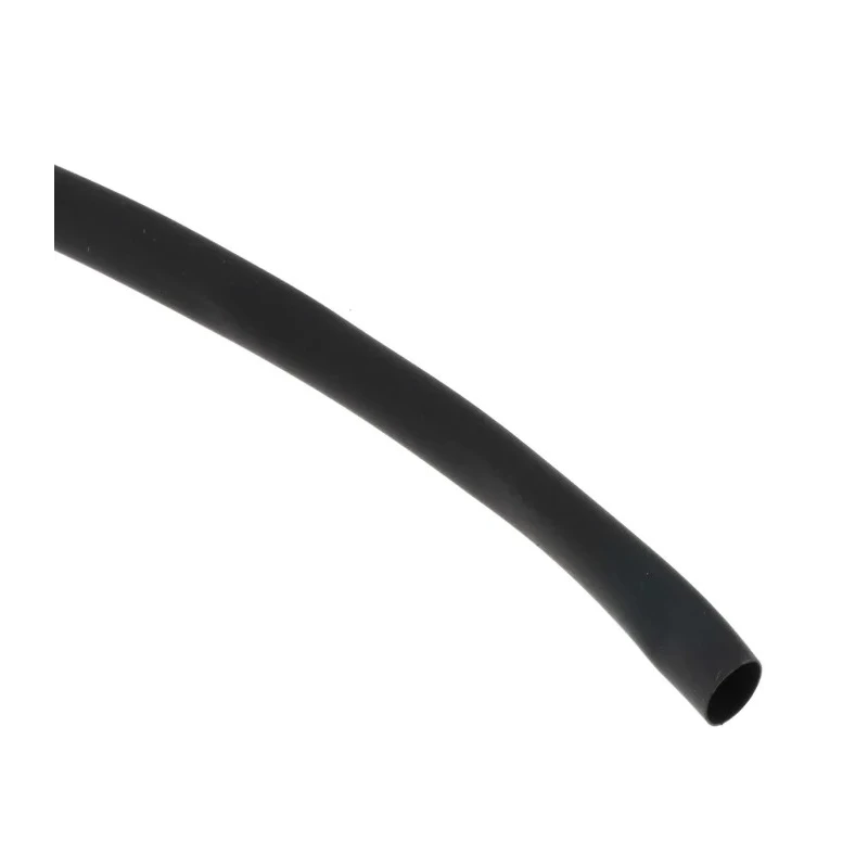 RS PRO Heat Shrink Tubing Black 4.8 mm Sleeve Diameter x 20m Length 2:1 Shrink Ratio 666-880