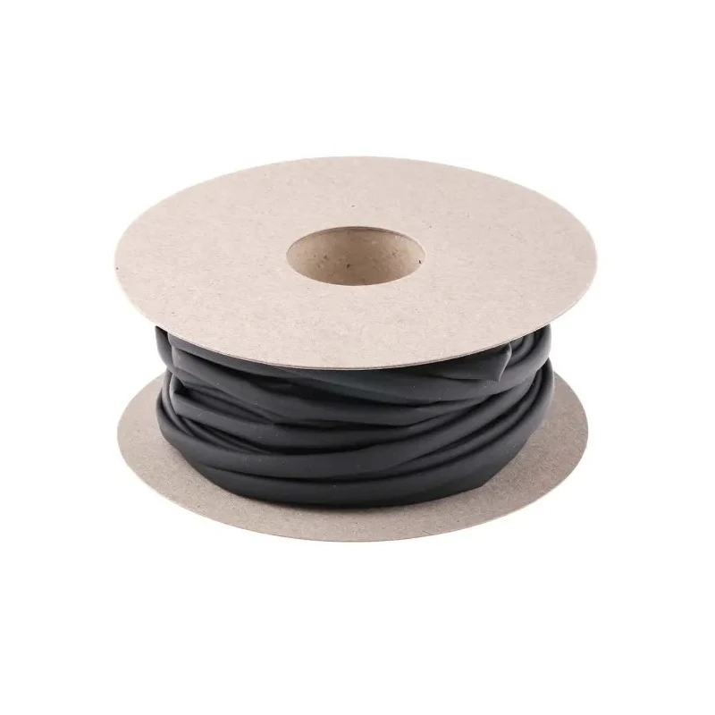 RS PRO Heat Shrink Tubing Black 4.8 mm Sleeve Diameter x 20m Length 2:1 Shrink Ratio 666-880