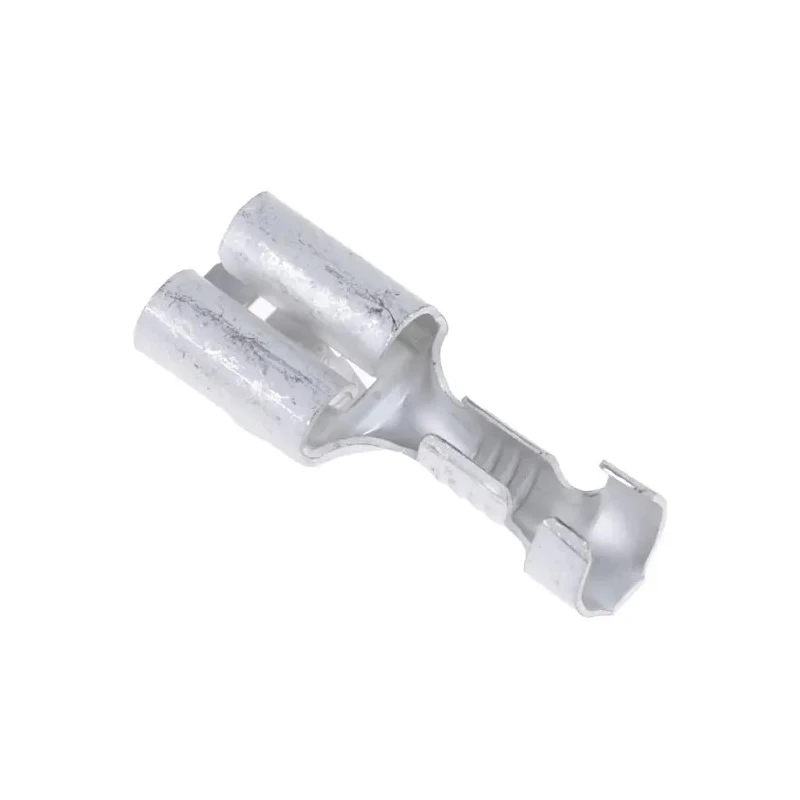 TE Connectivity FASTIN-FASTON .250 Black Uninsulated Female Spade Connector Crimp Tab Size 6.35 x 0.81 mm 42238-2