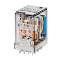 Finder 4PDT PCB Power Relay, 24V AC Coil, 7A Switching Current, Silver Alloy Contacts, Model 55.14.8.024.0000