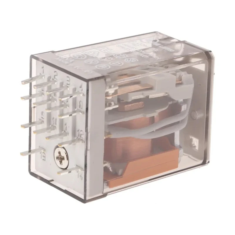 Finder Power Relay 230V AC Coil Voltage 7A Switching Current 4PDT PCB Mount 55 Series 55.14.8.230.0000