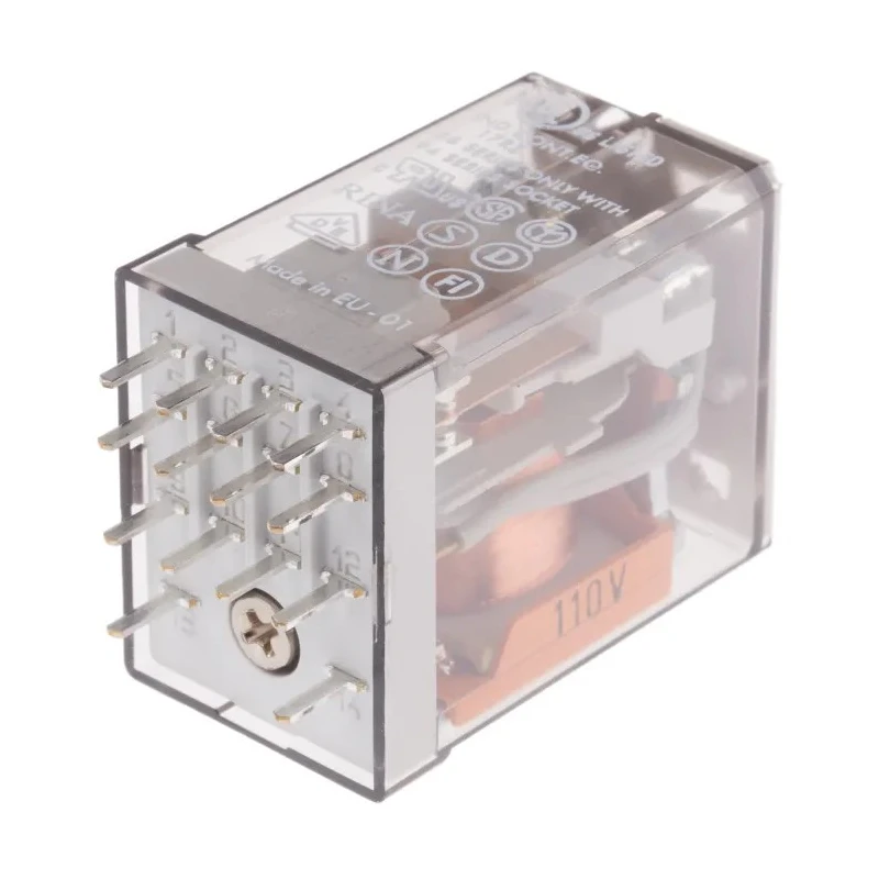 Finder PCB Power Relay 110V AC Coil 7A Switching Current 4PDT 55.14.8.110.0000