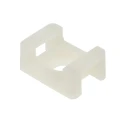 RS PRO White Screw Cable Tie Mount 9 mm x 16 mm x 23 mm 666-739