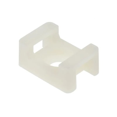 RS PRO White Screw Cable Tie Mount 9 mm x 16 mm x 23 mm 666-739