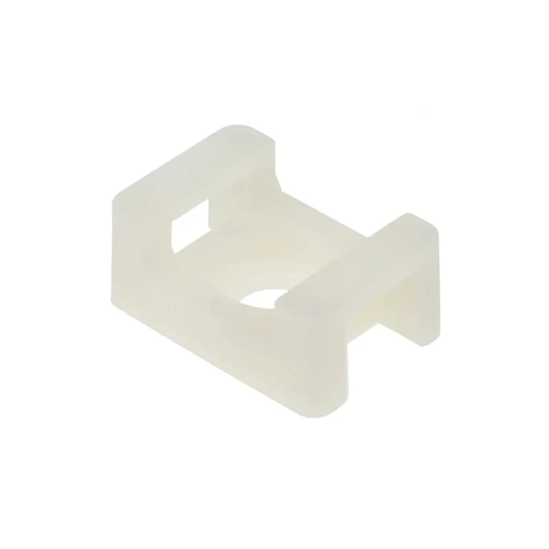 RS PRO White Screw Cable Tie Mount 9 mm x 16 mm x 23 mm 666-739