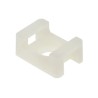 RS PRO White Screw Cable Tie Mount 9 mm x 16 mm x 23 mm 666-739