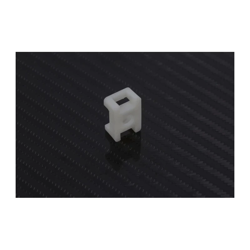RS PRO White Screw Cable Tie Mount 9 mm x 16 mm x 23 mm 666-739