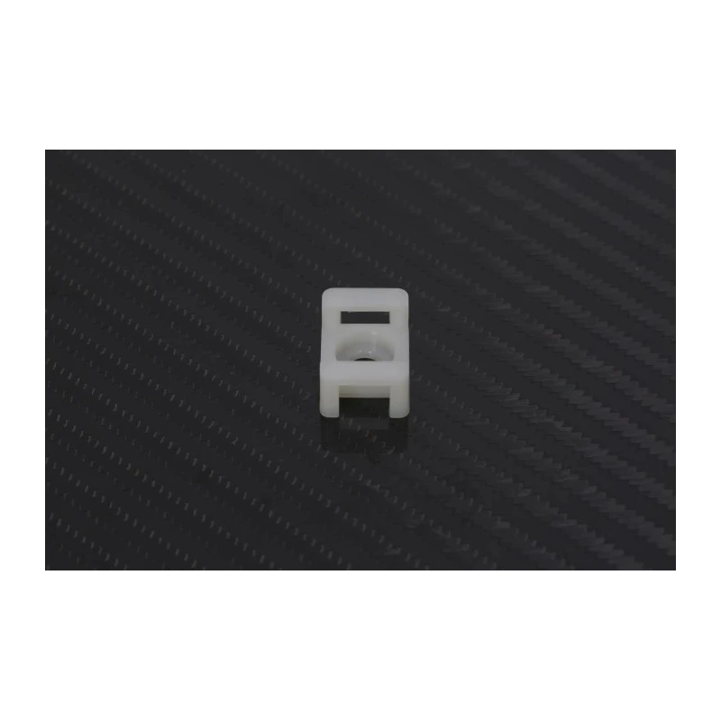 RS PRO White Screw Cable Tie Mount 9 mm x 16 mm x 23 mm 666-739
