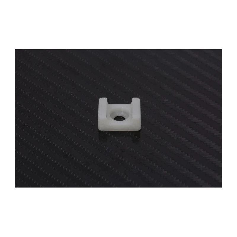RS PRO White Screw Cable Tie Mount 9 mm x 16 mm x 23 mm 666-739