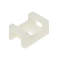 RS PRO White Screw Cable Tie Mount 9 mm x 16 mm x 23 mm 666-739