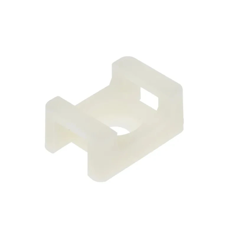 RS PRO White Screw Cable Tie Mount 9 mm x 16 mm x 23 mm 666-739