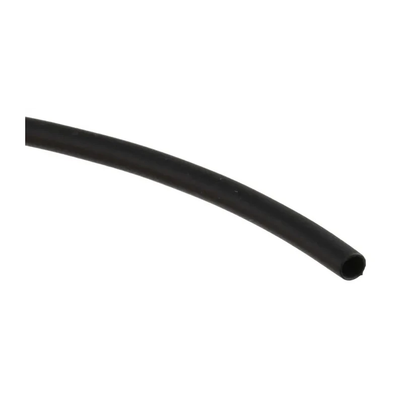 RS PRO Black Polyolefin Heat Shrink Tubing 1.6 mm Sleeve Diameter x 25 m Length 2:1 Shrink Ratio 666-852