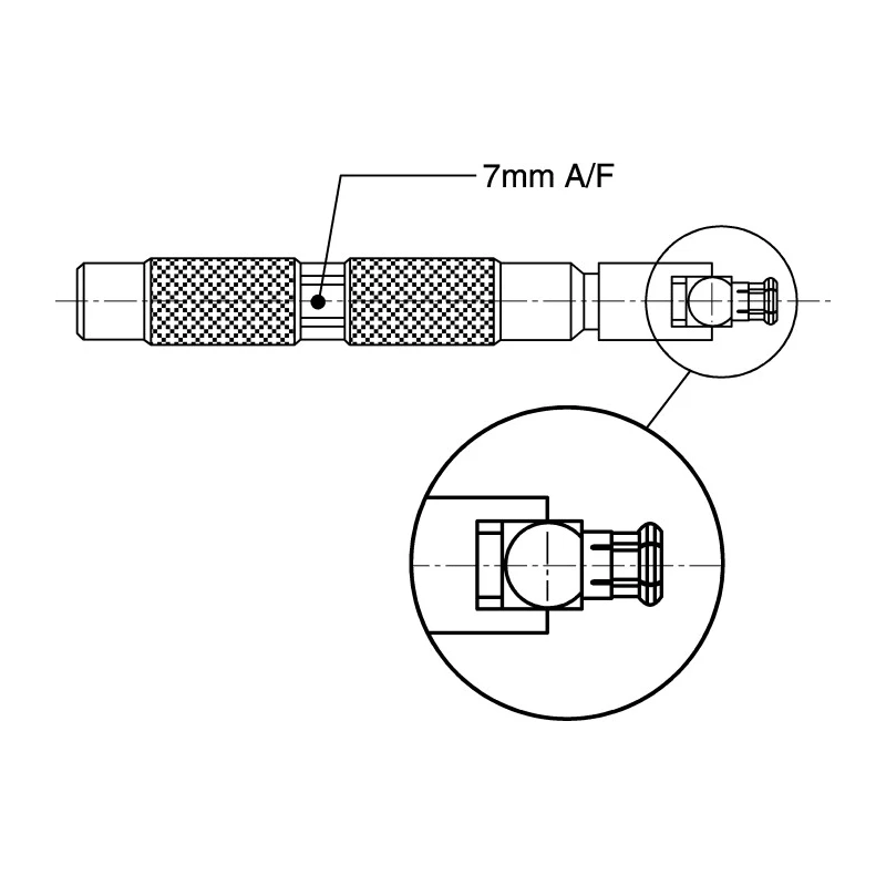 Radiall Crimp Extraction Tool MCX Series Plug Contact Extraction Tool R282868000