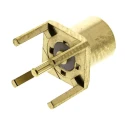 Radiall MCX Series Coaxial Connector Through Hole Female MCX, 50 Ω, Straight Body Solder R113426000W