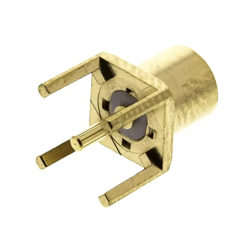Radiall MCX Series Coaxial Connector Through Hole Female MCX, 50 Ω, Straight Body Solder R113426000W