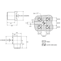 Radiall MCX Series Coaxial Connector Through Hole Female MCX, 50 Ω, Straight Body Solder R113426000W
