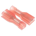 TE Connectivity Ultra-Fast .110 Red Insulated Female Spade Connector Crimp 2.79 x 0.51 mm Tab Size 22 AWG to 18 2-520084-2