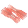TE Connectivity Ultra-Fast .110 Red Insulated Female Spade Connector Crimp 2.79 x 0.51 mm Tab Size 22 AWG to 18 2-520084-2