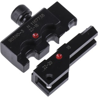 TE Connectivity Crimp Die Set Insulated Red and Blue for Ultra-Fast Terminals CERTI-CRIMP II 90390-3