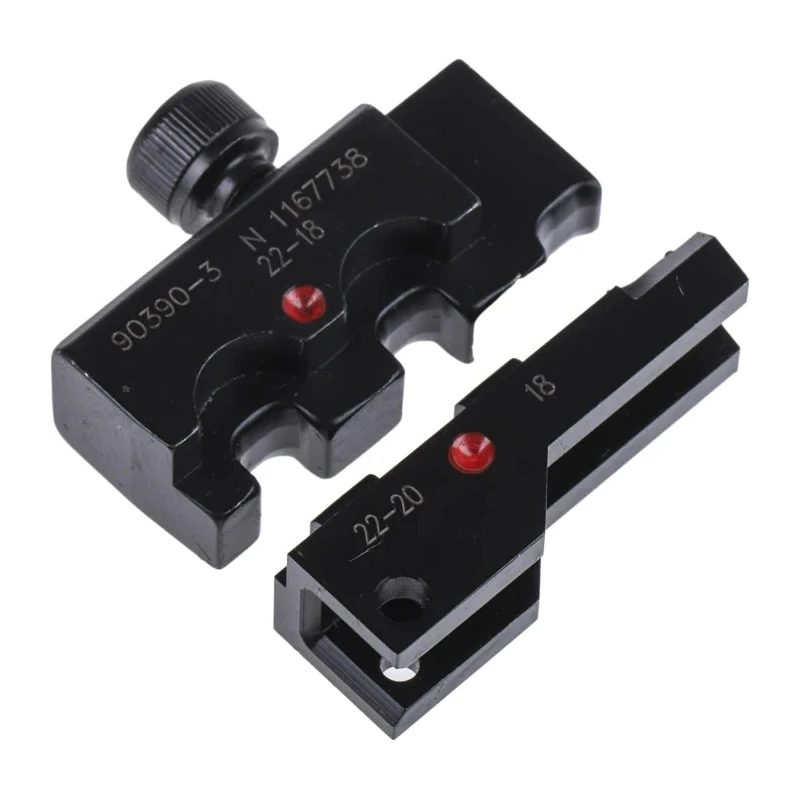 TE Connectivity Crimp Die Set Insulated Red and Blue for Ultra-Fast Terminals CERTI-CRIMP II 90390-3