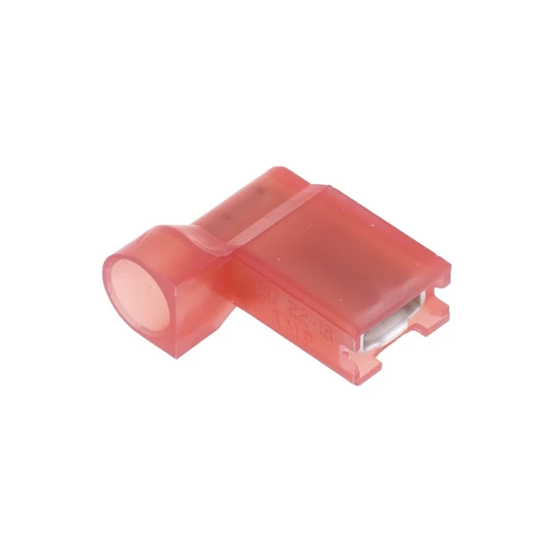 TE Connectivity Ultra-Fast .187 Red Insulated Female Spade Connector Crimp 4.75 x 0.81 mm Tab Size 22 AWG to 18 2-520337-2