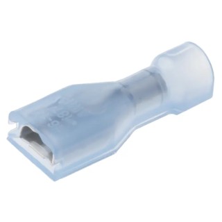 RS PRO TE Connectivity Ultra-Fast 187 Blue Insulated Female Spade Connector Crimp 4.75 x 0.81 mm 16 AWG to 14 AWG 3-520125-2