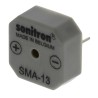 Sonitron Through Hole Continuous Internal 6 mm Buzzer 75 dB 1.5 V dc Min 24 V dc Max SMA-13-P7.5