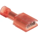 TE Connectivity Ultra-Fast Plus .250 Red Insulated Female Spade Connector Crimp 6.35 x 0.81 mm Tab Size 22 AWG to 2-520407-2